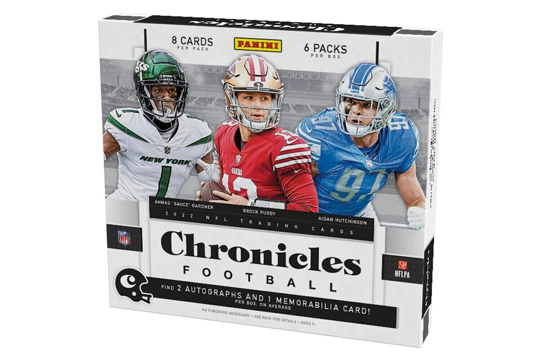 NFL Group Break #11 - Random Team - 2022 Chronicles Hobby Box + 2023 Donruss Elite Hobby Box (4 Autos + 2 Mems + Numbered!)