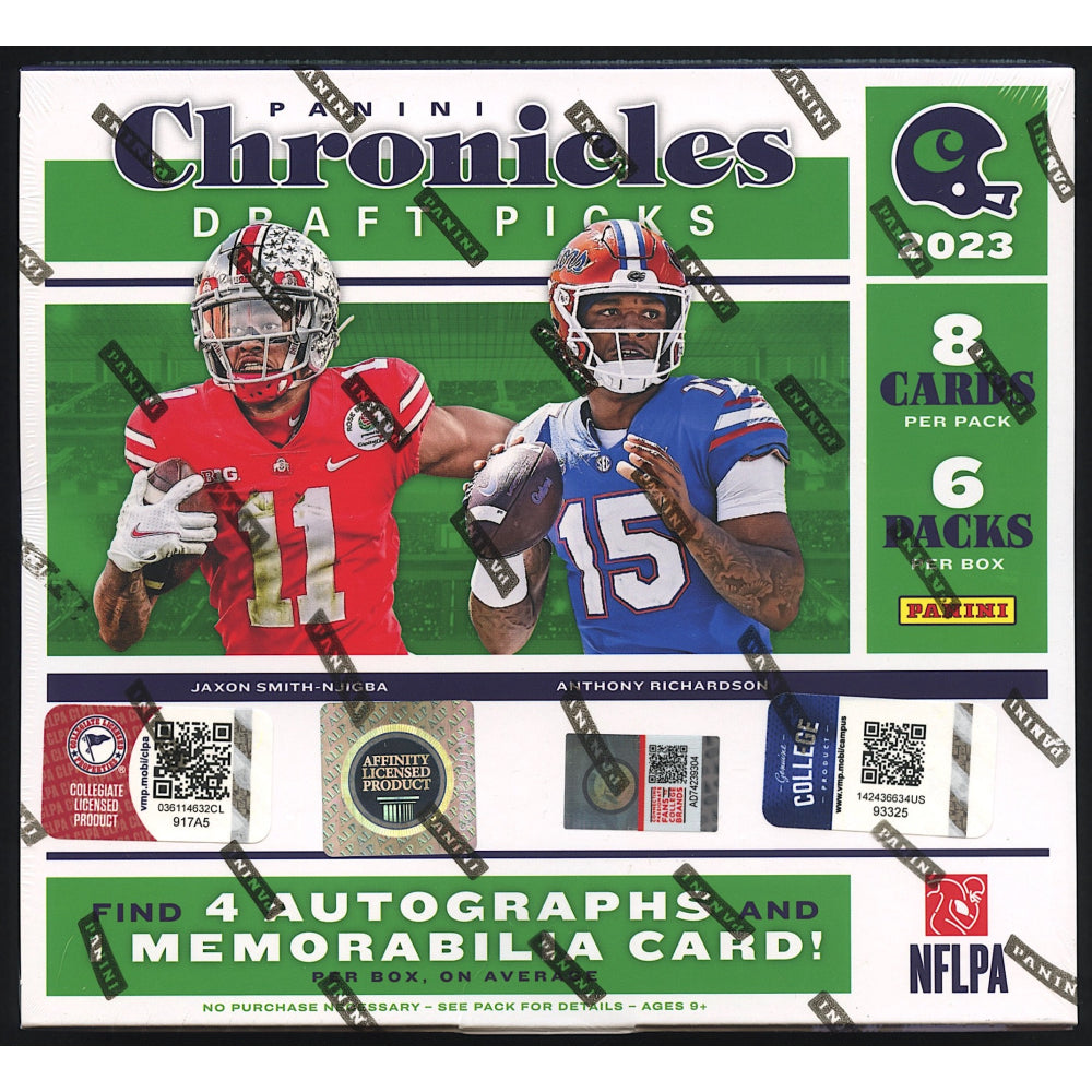 2023 Chronicles Draft Picks Hobby Box (4 AUTOS! 1 MEM!)