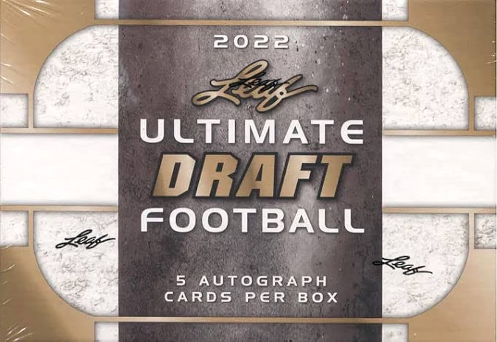 2022 Leaf Ultimate Draft Football Hobby Box (5 Autos) (Young, Stroud, A-Rich, Caleb Williams, MORE!)
