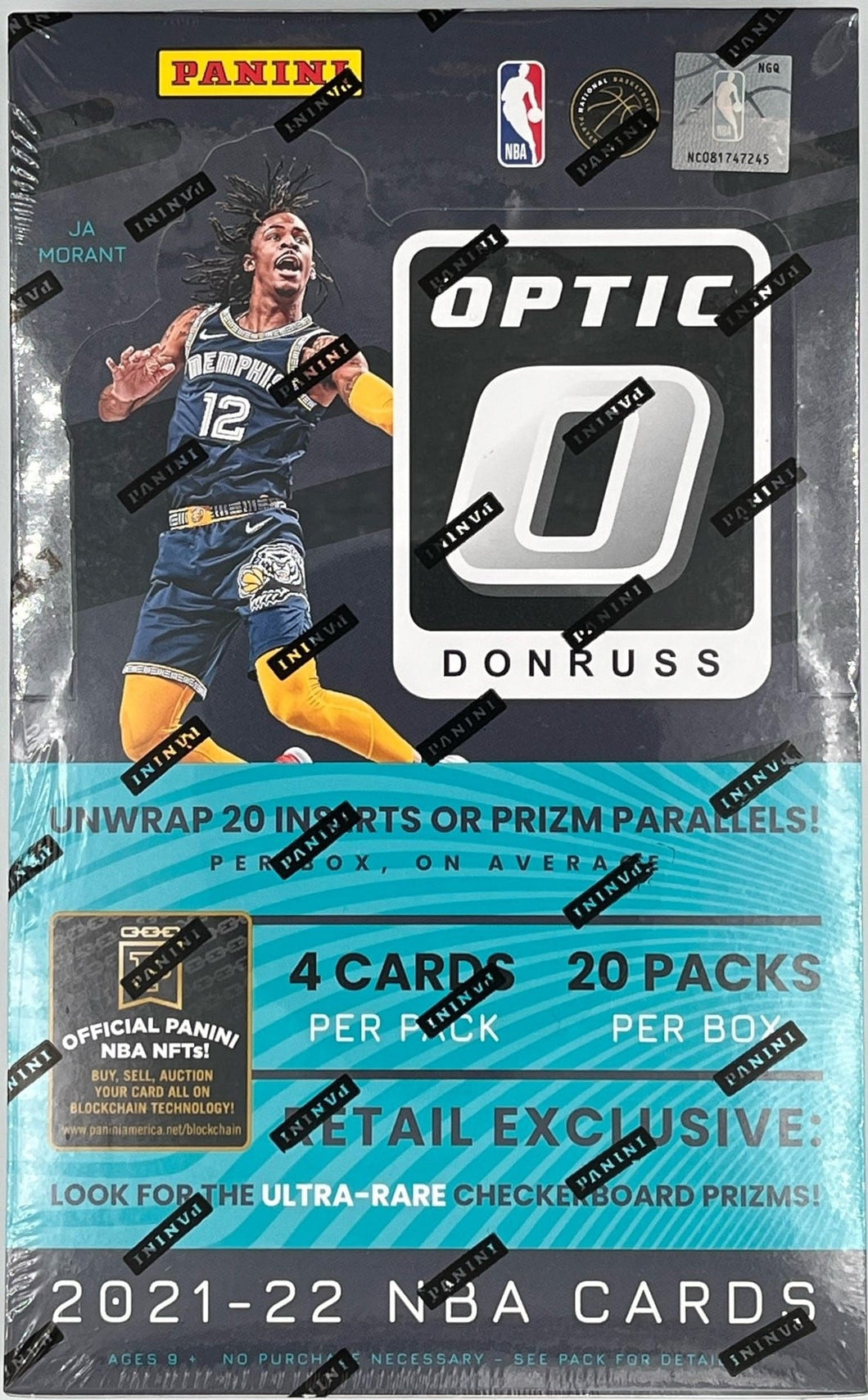 2021-22 Optic Basketball Retail Pack (From Retail Box)