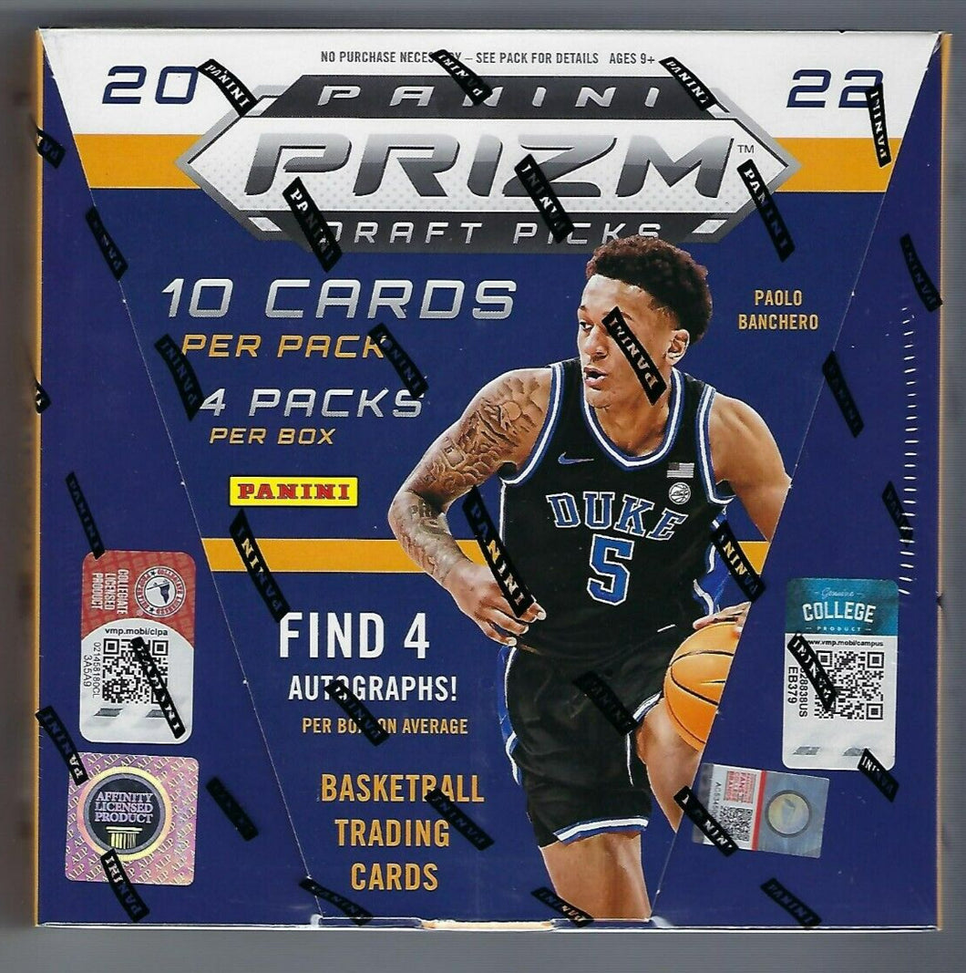 2022/23 Prizm Draft Picks Basketball Hobby Box Pack (1 Auto Per Pack)