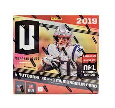 2019 Panini Unparalleled Hobby Box Pack (2 Auto + 1 Mem per box)